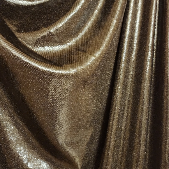 NWT Unique Vintage Metallic One Shoulder Lucretia Fitted Dress 1X - Picture 8 of 9